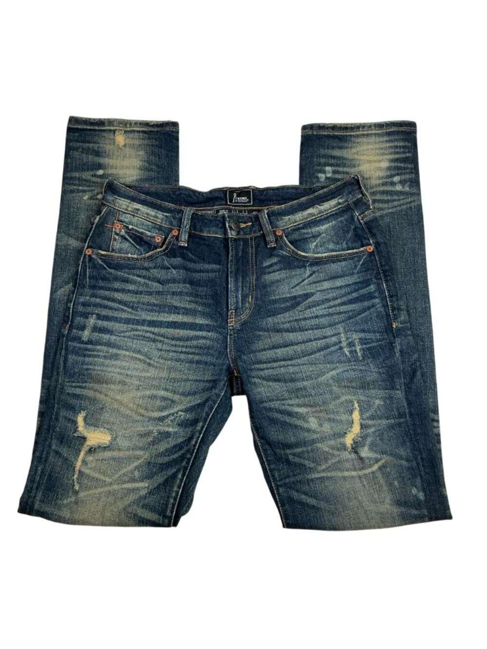 Remix By Rock Revival Slim Straight Distressed Vintage Blue Jeans Womens 30 - Picture 5 of 11